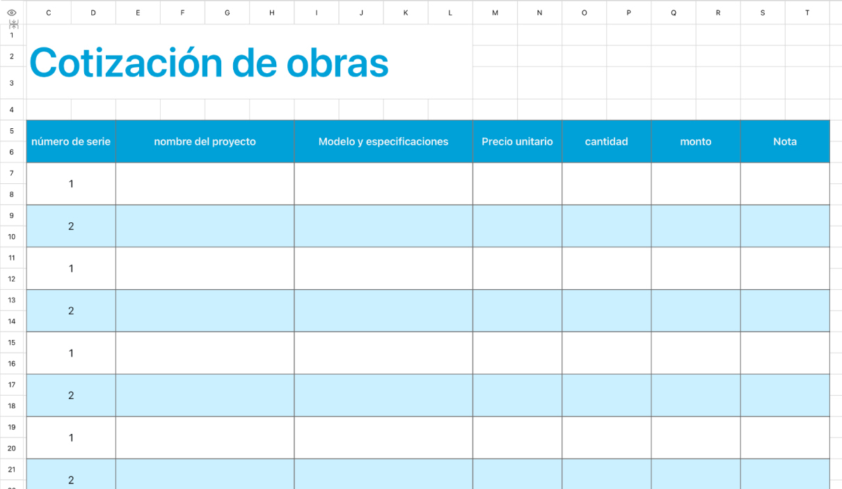 Cotización de obras
